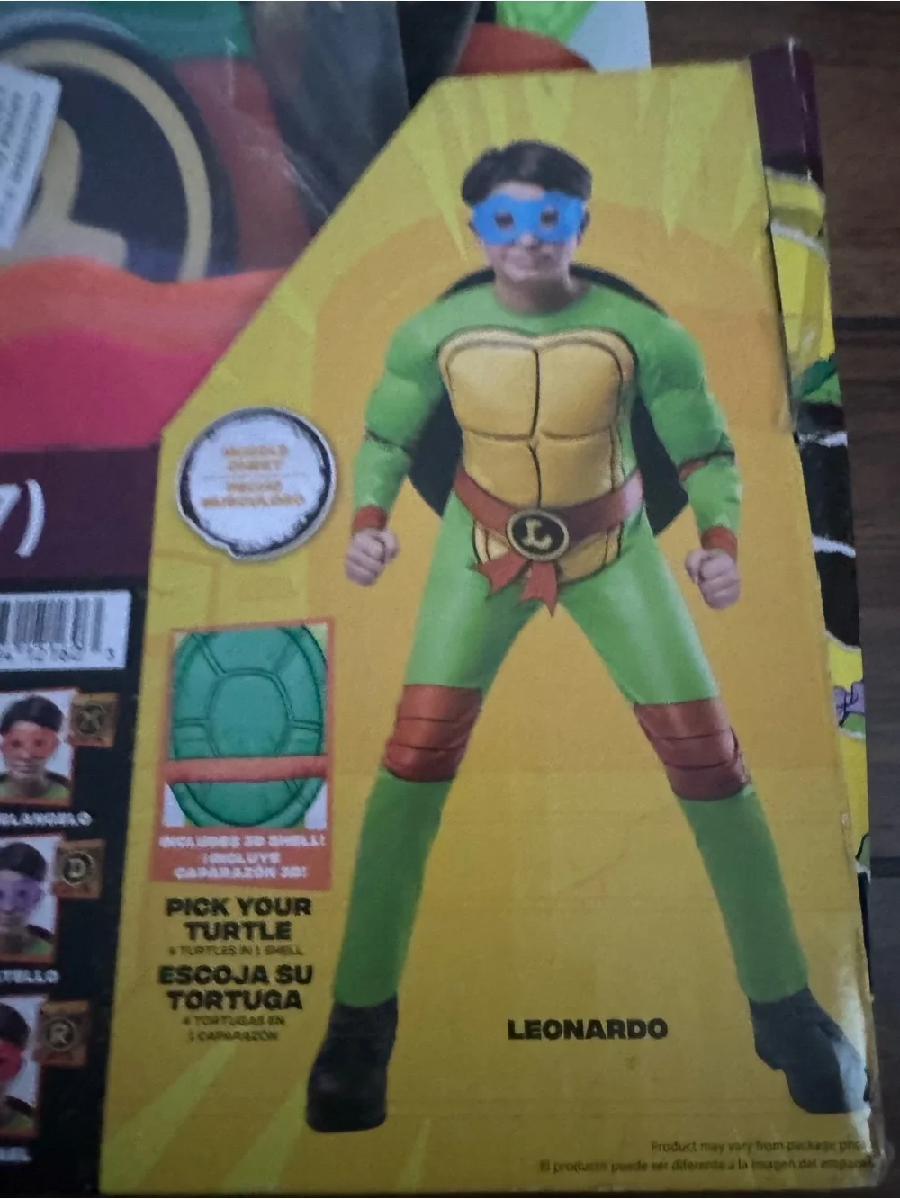 NICKELODEON Boys Teenage Mutant Ninja turtles 4-in-1 turtle Halloween set -S 6/7